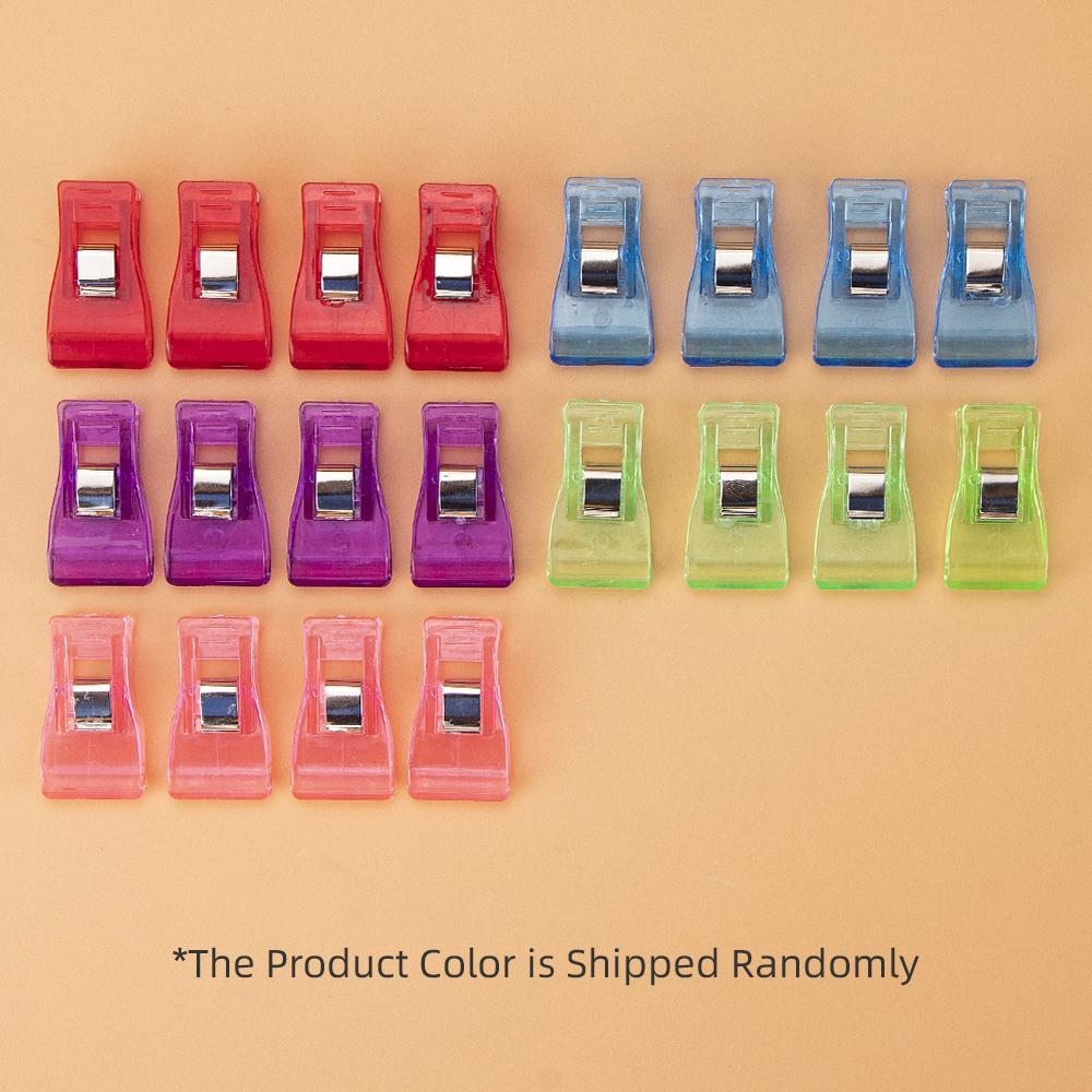 100pcs/set sewing plastic clips, quilting clips, durable handmade household clips, DIY sewing supplies, randomly color shipped