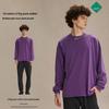 2024 Autumn/Winter Retro Batik Washed Long-Sleeve Men's T-Shirt - Heavyweight 275g, Round Neck, Unisex Style