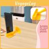 Portable Plastic Yellow Battery Free Speaker Desktop Phone Holder For Music