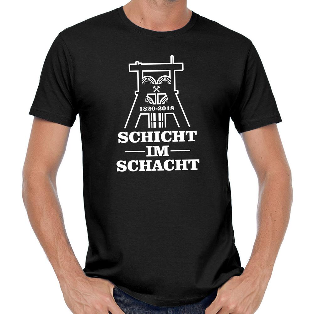 Shift in the Shaft Mining Miner Headframe Ruhr Area Bottrop T-Shirt