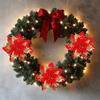 Christmas Flower Decoration Pendant Diy Three-Layer Christmas Flower Christmas Tree Wreath Scene Arrangement Accessories