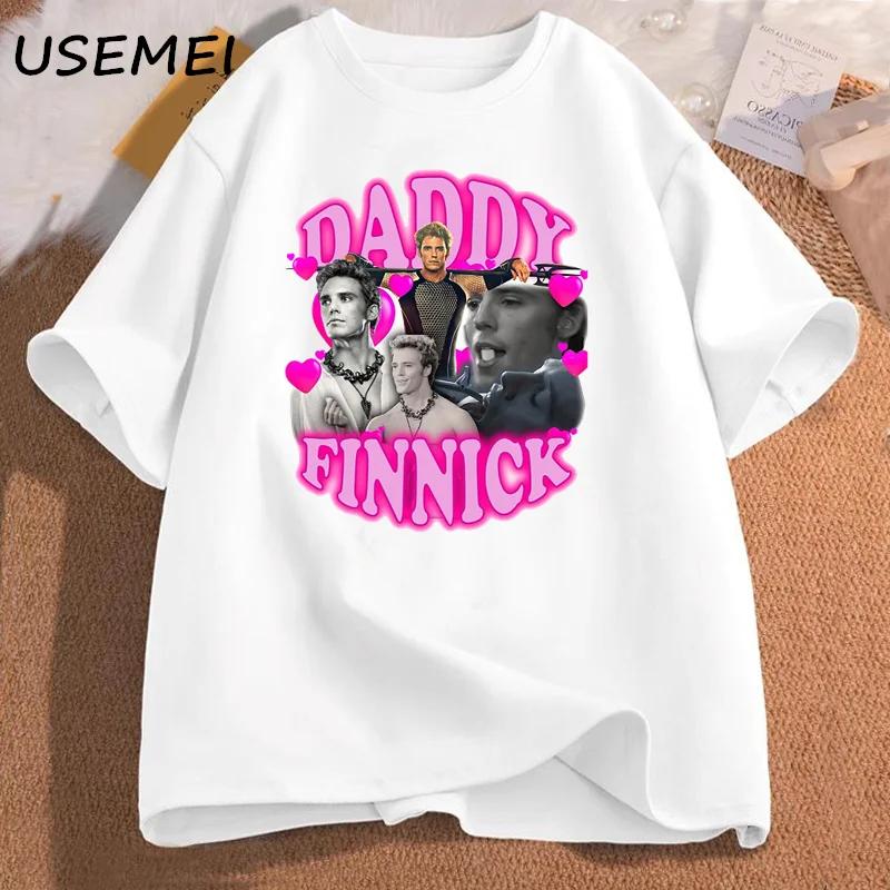 Finnick Odair Graphic T Shirts Vintage Short Sleeve Tshirts Cotton Cotton Women Men Finnick Odair Tshirt Character Serie Tops