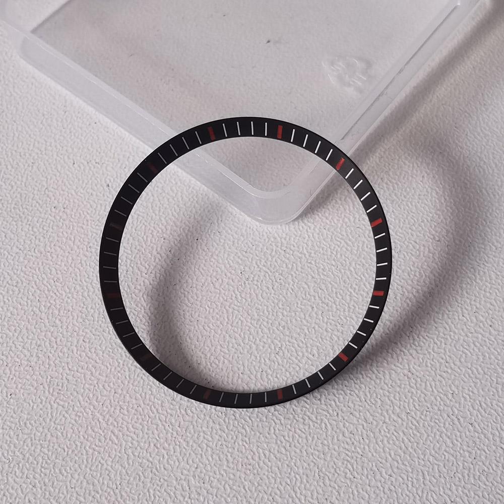 30.5*27.5mm Mod Scale Mark Watch Chapter Ring Brass For SKX007 SRPD NH35 NH36 Movement Watch Case Repair Tool Parts