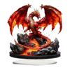 Statue de Dragon Couleur Vibrante Résine Sculpture de Dragon Créature Mythique Ornement Décor Fantaisie Style Gothique