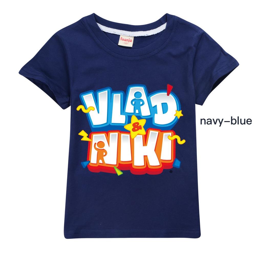 

Children Cute Vlad Niki Clothes Kids Summer Fashion T-shirt Baby Boys Cartoon Tshirts Toddler Girls Short Sleeve Casual Tops 100