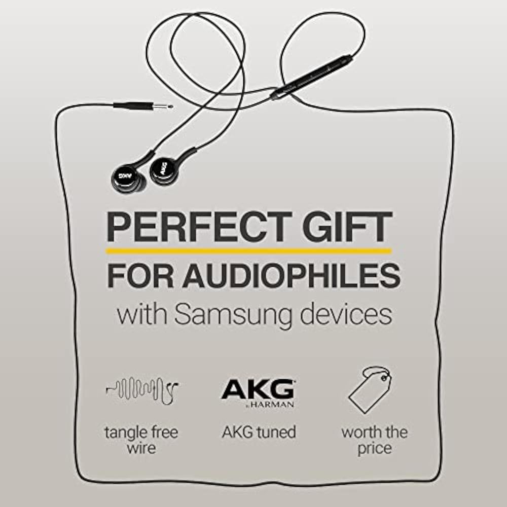 ElloGear OEM Earphones Stereo Headphones for Samsung Galaxy S10 S10e Plus A31 A71 Cable - AKG Des...