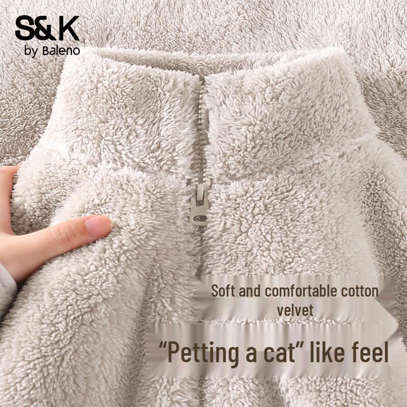 Baleno S&K Women's Fleece Stand Collar Cardigan