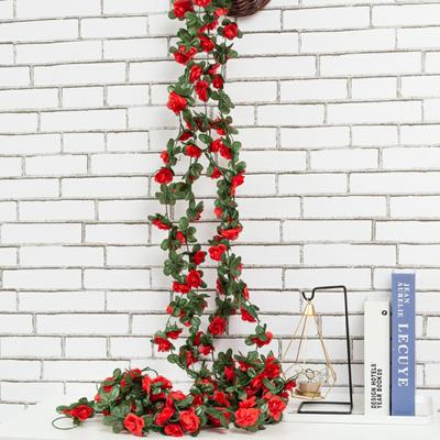 2,5m Künstliche Pfingstrosen-Blumenranke 45 Blüten Floral-Ranke Hochzeit Zuhause Deckenwand Dekoration