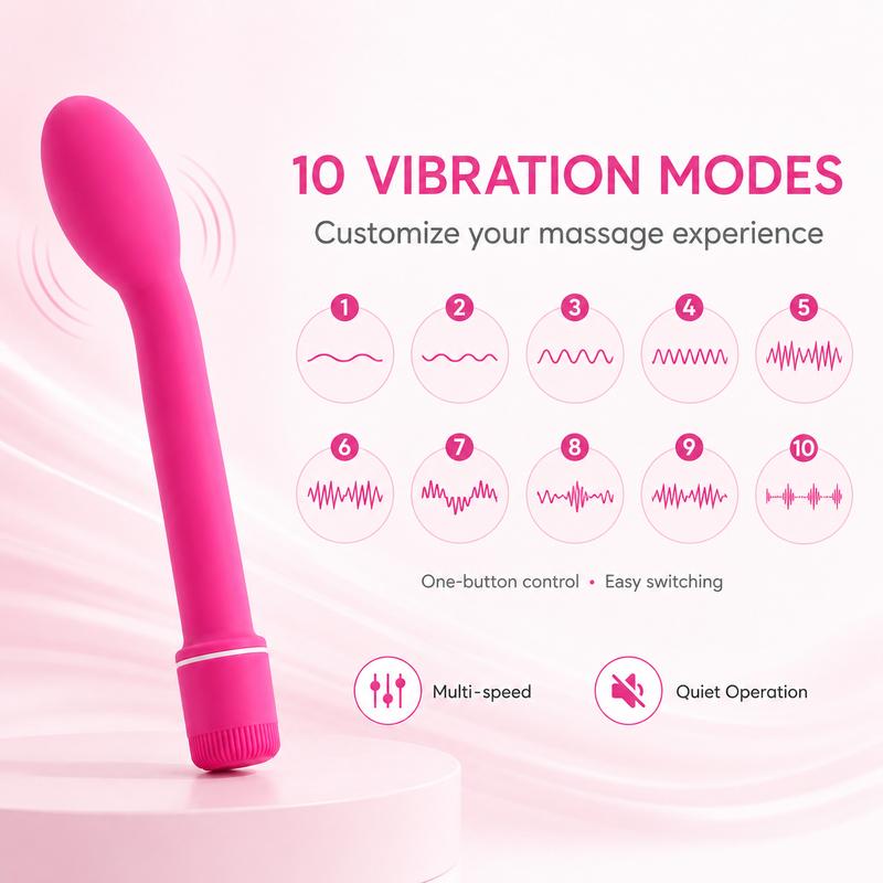 G Spot Vibe Curved Personal Vibrator for Women with Adjustable Vibrations Targeted Prostate Stimulator Vagina Massager Sex Toys