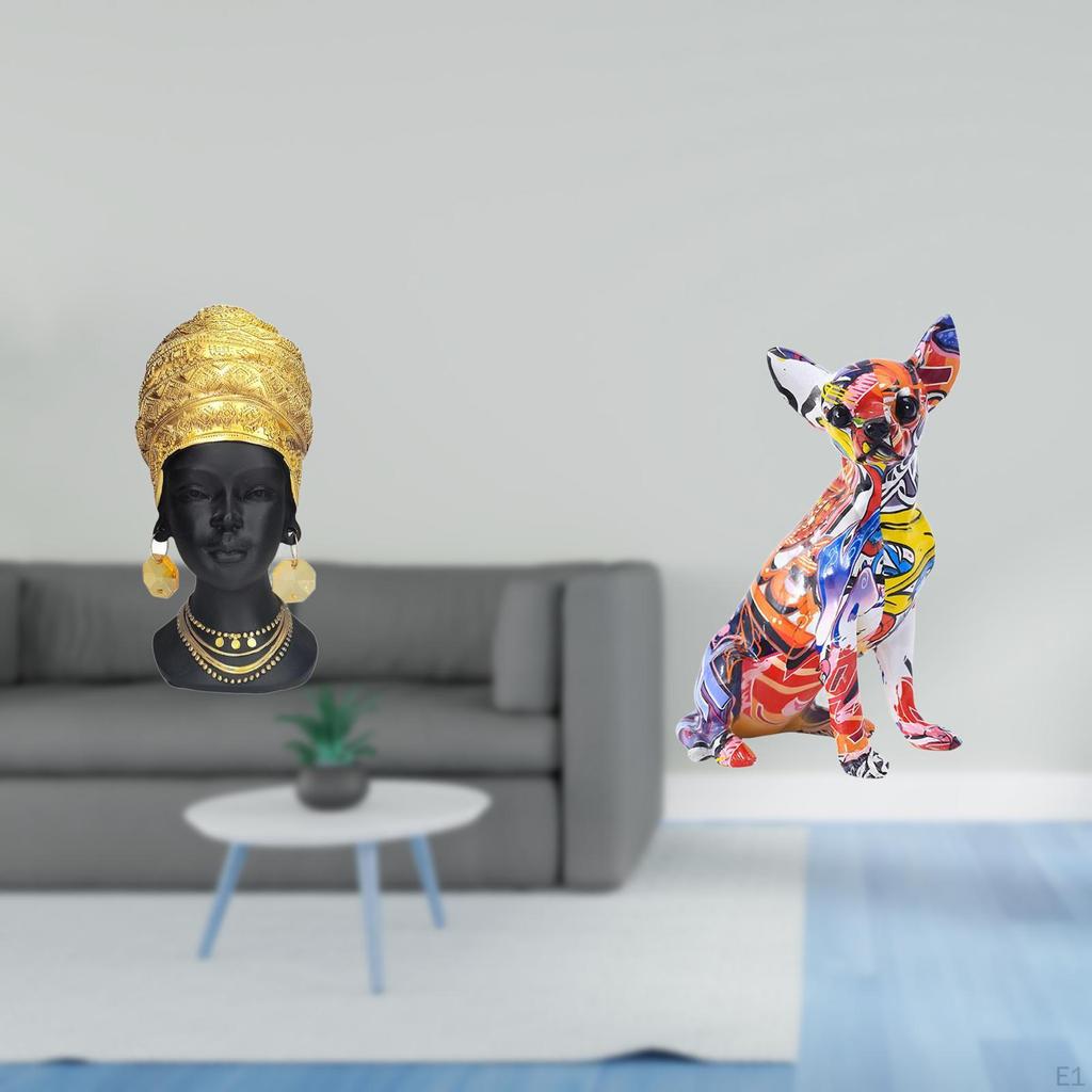 Creative Resin Figurine Sculpture Ornament for Home Decor Entrance Shelf Centerpiece Realistic