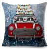 Cartoon Driving Car Cat Cushion Cover Decor Cute Pet Animal Pillowcase Polyester Pillow Case for Sofa Home Children Room 45x45cm