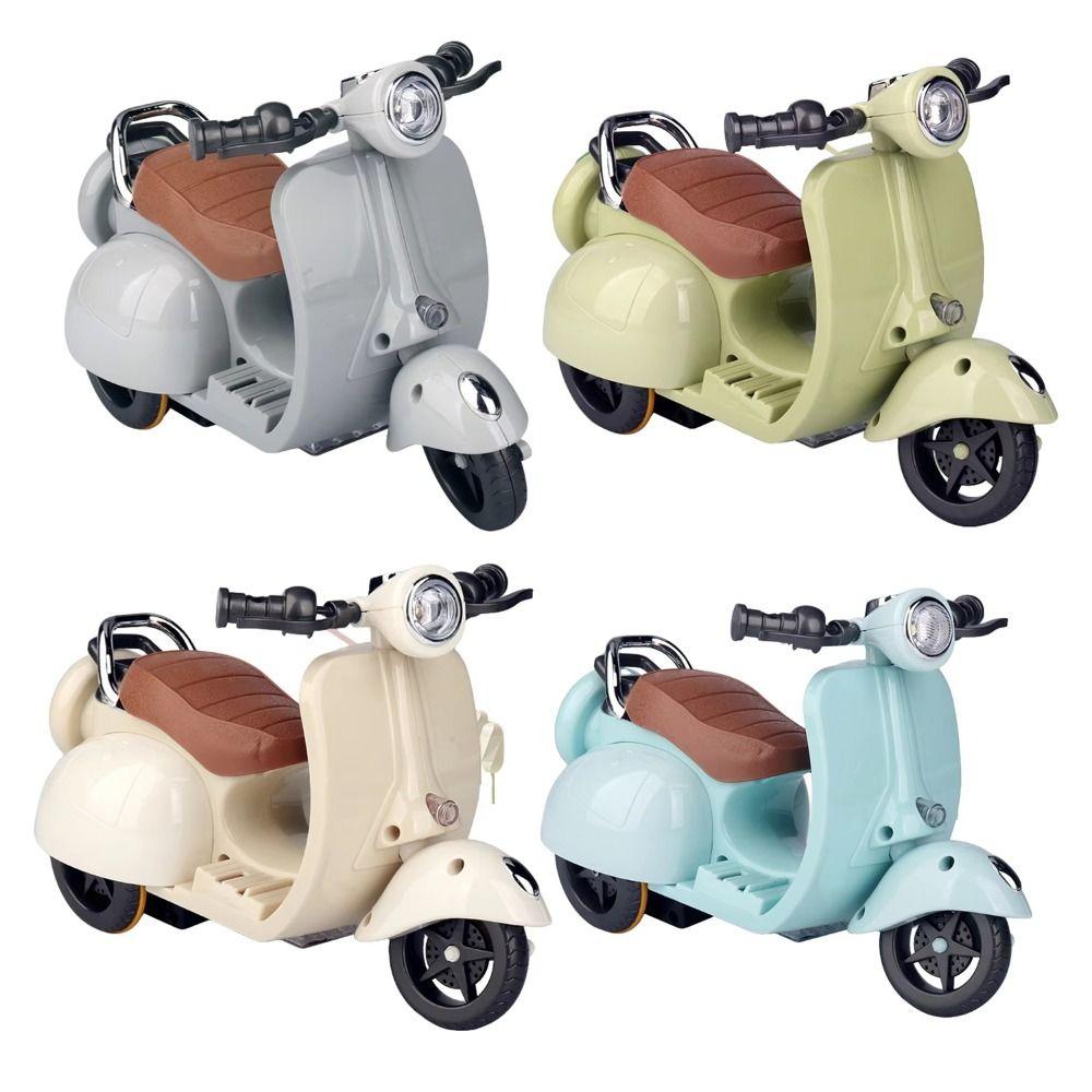Retro Style Mini Electric Motorcycle Electric Motor Spin Toy Motor  Birthday Celebration