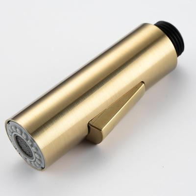 1,8 GPM Ausziehbarer Sprüher Säule Gebürstetes Gold Ersatzkopf Schalter Spültischarmatur Sprüher