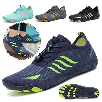 Men Barefoot Aqua Shoes Women Five Fingers Water Sports Shoes Drainage Hiking Wading Sneakers Upstream Diving Surf Swim Sandal For Fitness Gym Cycling