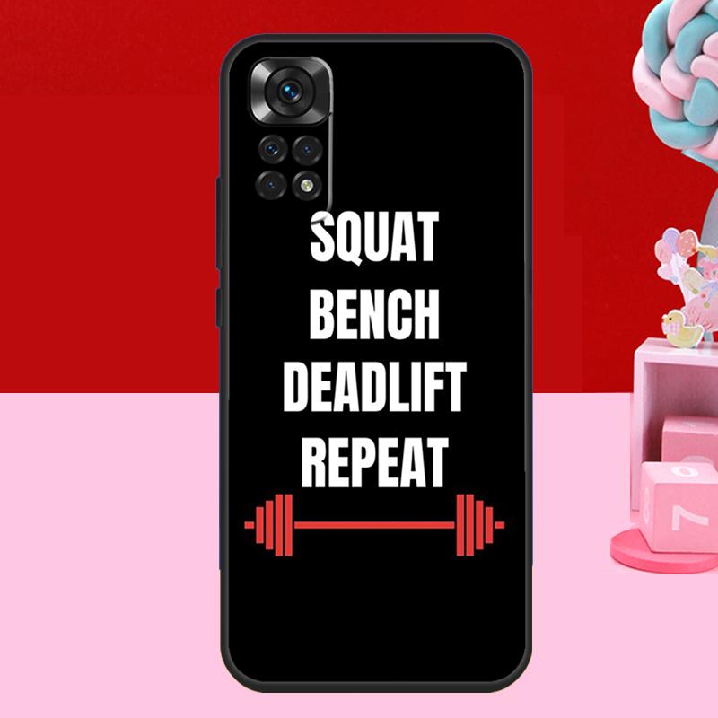 Bodybuilding Gym Fitness Quotes Case For Xiaomi Redmi Note 14 13 12 10 11 15 Pro Plus Redmi 15 C 10C 12C 13C 14C Soft Cover