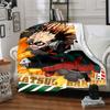 Custom Name My Hero Academia Theme Printed Blanket - Perfect for Couch, Bed, Travel & Outdoor Use | Machine Washable, Cozy & Durable.