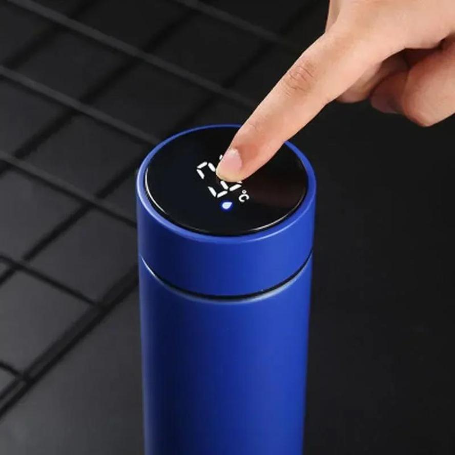 1 Pcs 304 Stainless Steel Smart With Temperature Display Office Water Cup Gift Digital Straight Cup