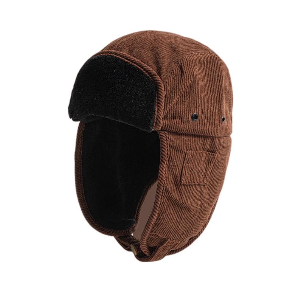 Windproof Snow Cap Warm Winter Ski Cap Retro Lei Feng Hat  Men Women
