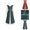 Exquisite Long Sleeve Irish Renaissance Dress For Women In Vibrant Color Options Perfect For Any Occasion