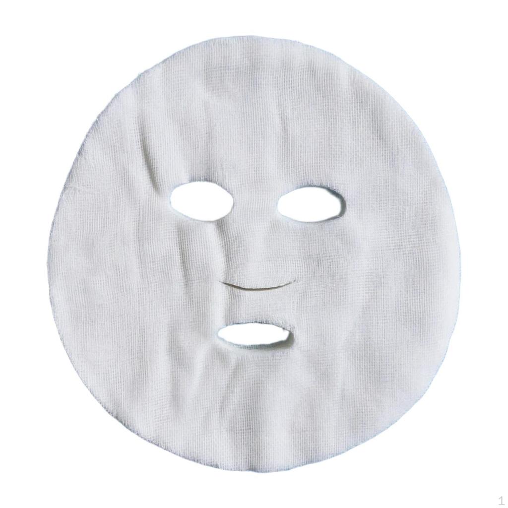 100 Pieces Gauze Face Mask Pads Paper Sheet Soft Breathable with Mesh Cotton Facial