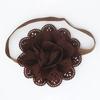 Lovely Hollow Cloth Flower Baby Girl Headband Elastic Band Headwear Decor Gift