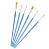 50 Pcs Flat Paint Brushes With Nylon Hair Small Brush Bulk For Detail Painting