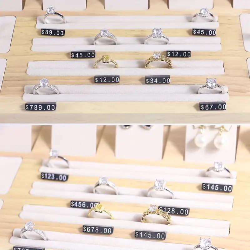 10 Sets Price Display Blocks with Numerical Letters Retail Stores Adjustable Jewelry Display Cubes Multiple Options Available