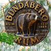 Wall Sign of 1pc Bundaberg Rum, Vintage Style. 2D Round Metal Plaque with Imitation Relief, Ideal Home Garden Wall Decoration