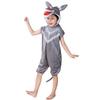 Kids Grey Wolf Costume 7-8 Years Role Play Party Wear Halloween Outfit