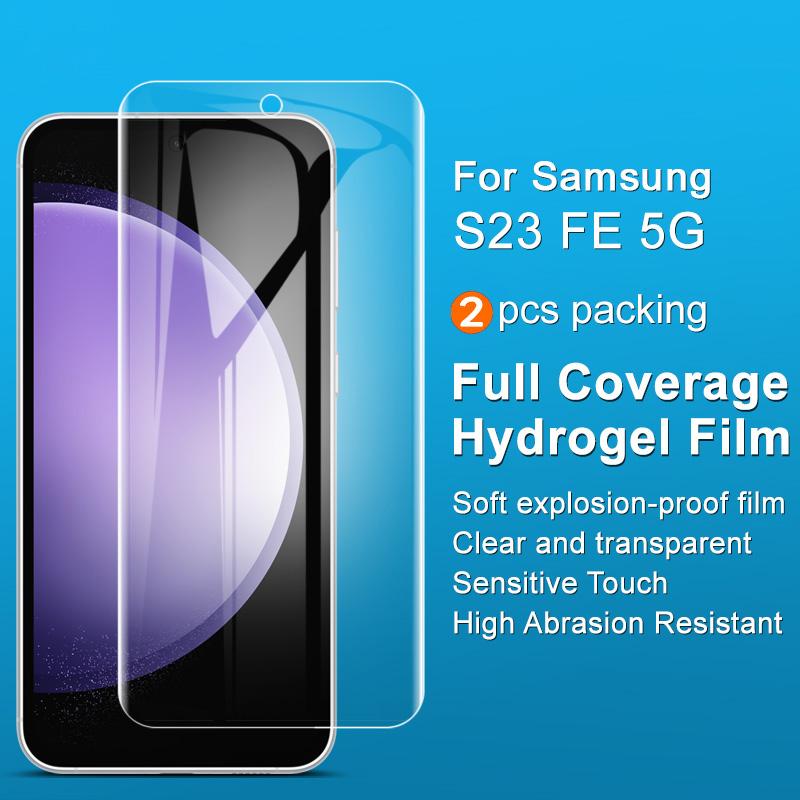

IMAK 2Pcs/Set Hydrogel Film III for Samsung Galaxy S23 FE Screen Protector HD Clear TPU Phone Screen Film