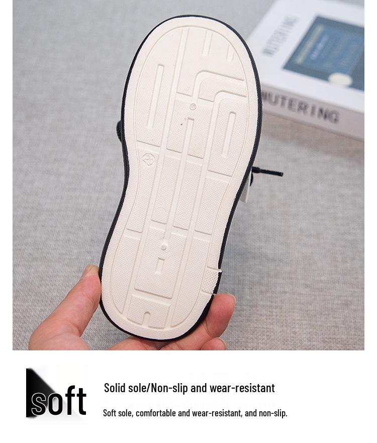 Boys' Lightweight Non-Slip Canvas Sneakers for Spring/Autumn 2025 - Big Kids Student Sports Shoes