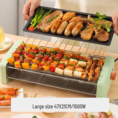 San Jia Long Smokeless Double-Layer Electric BBQ Grill & Griddle