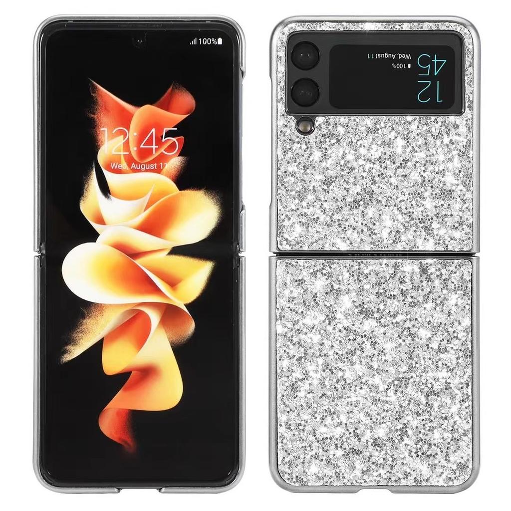 Applicable to Samsung Galaxy zflip5 generation folding screen mobile phone case glitter electroplating hard case matte zflip4