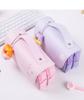 Double Layer Heart Canvas Pencil Case for Primary School Students