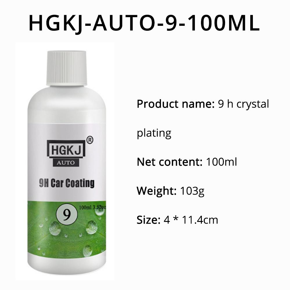 HVIERO-9 20ML-100ML Paint Cleaner Polishe Ceramic Car Coating Sealant Anti Scratch Remover Auto Exterior Care Hydrophobic Wet Wax