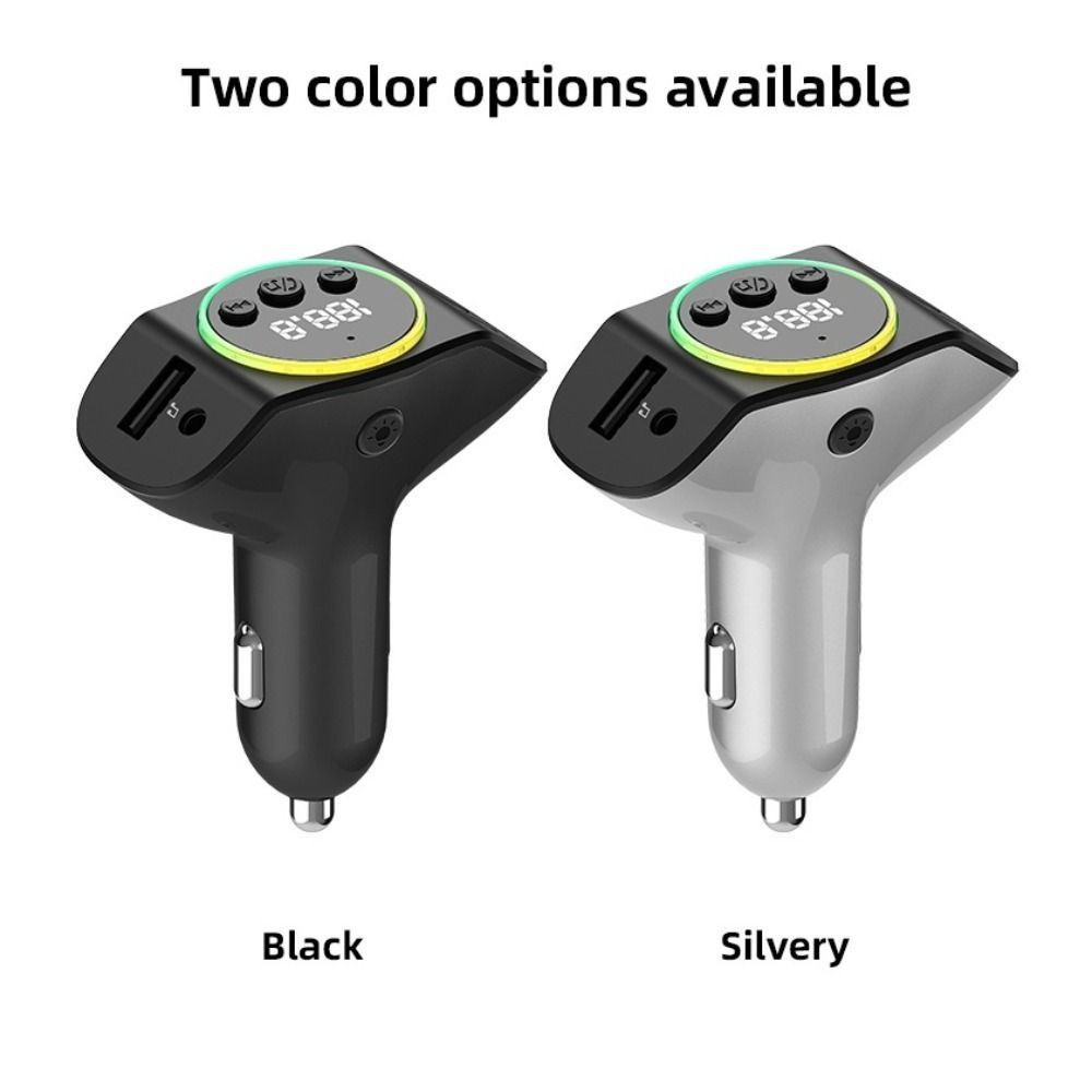 FM Transmitter Car Bluetooth PD30W+QC3.0 PD Fast Charger Dual USB Car MP3 Player  Adapter
