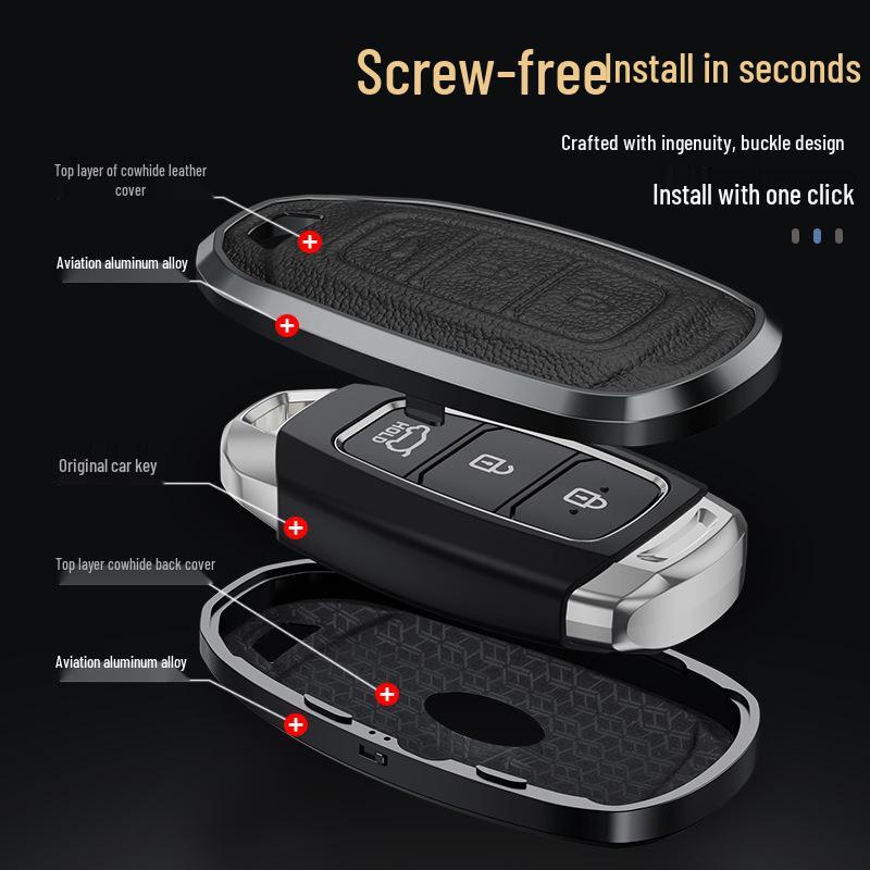 Beijing Hyundai Key Cover for Ix35, Festa 2020, Santa Fe, Angxi Nuo