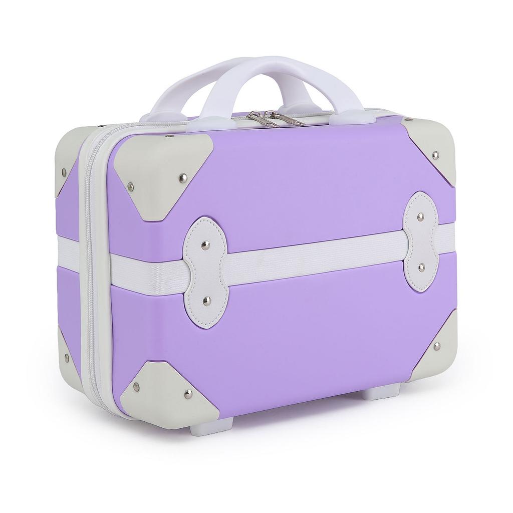 New Arrival Portable Makeup Storage Box with Large Capacity for Kids, 14-inch Travel Suitcase Storage Box Organizador