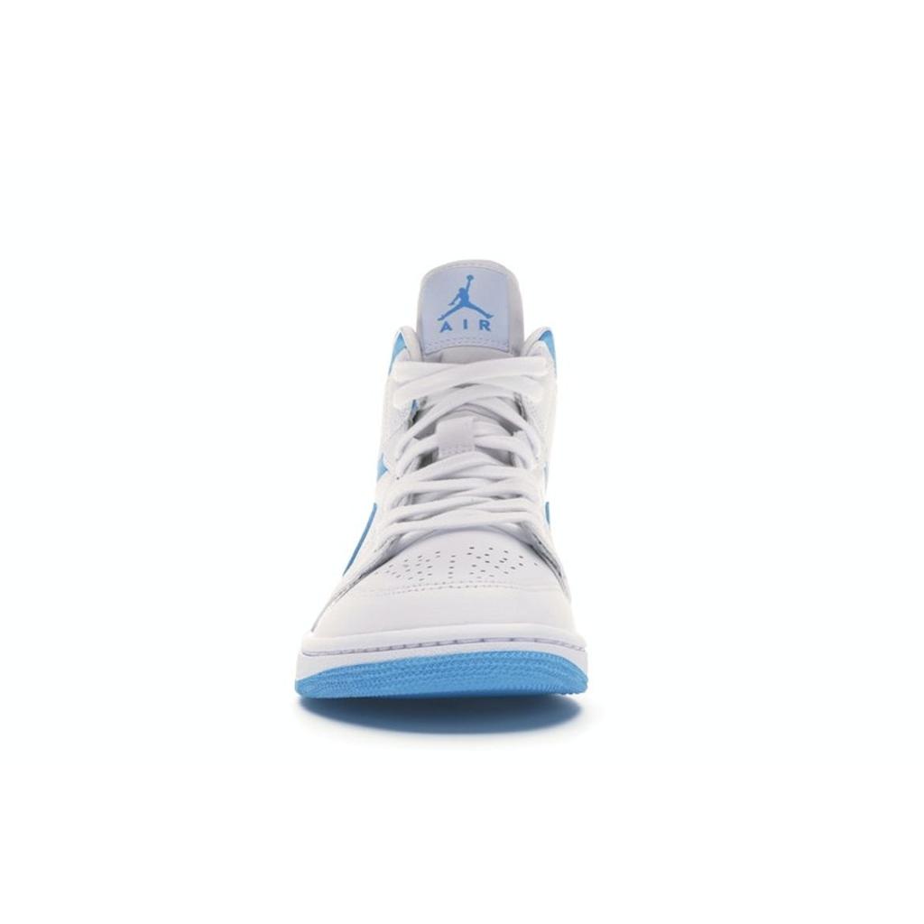 Air Jordan 1 Mid UNC Women Sneakers White Carolina-Blue BQ6472-114