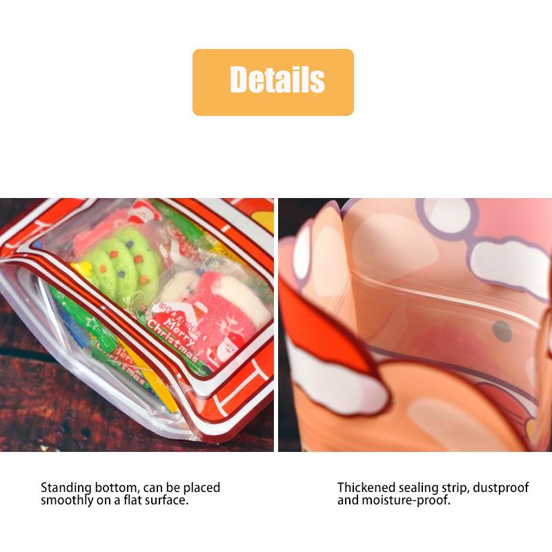 1Pcs Cute Special Shaped Christmas Gift Bags, Snack Bags For Birthdays, Parties And Candy/Biscuit/Chocolate Packaging