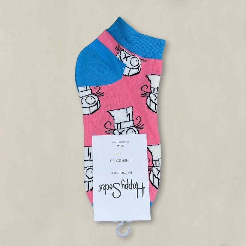 Happy Socks Womens Ankle Cartoon Cute Cotton Low Cut Colorful Casual