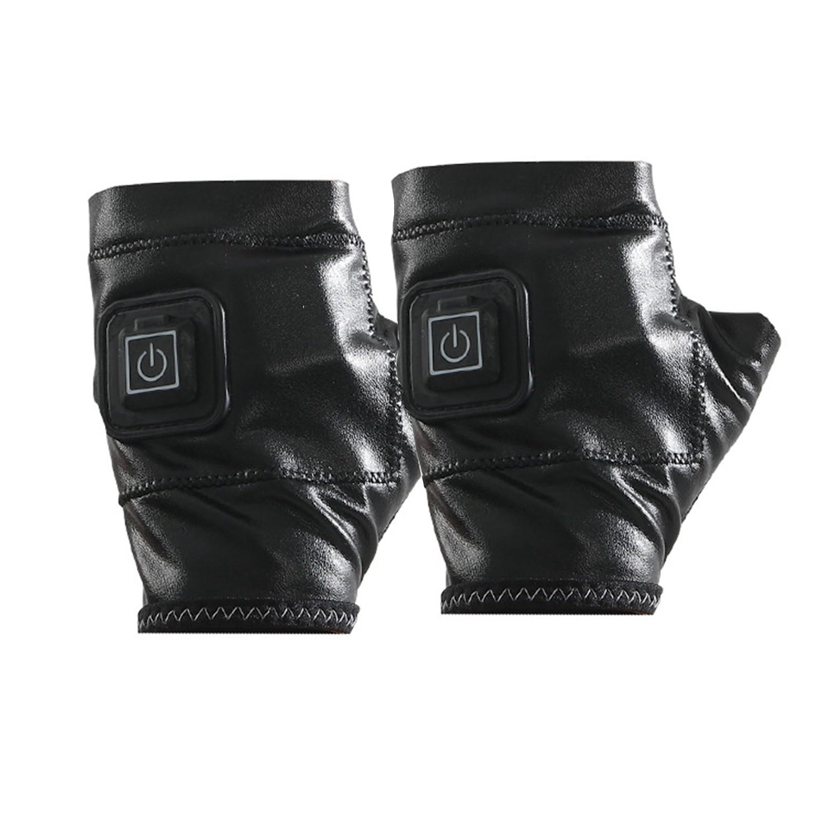 

Перчатки без пальцев с электроподогревом для мужчин и женщин - перчатки для сенсорных экранов, перчатки без пальцев с зарядкой от USB и функцией перегрева, зимние