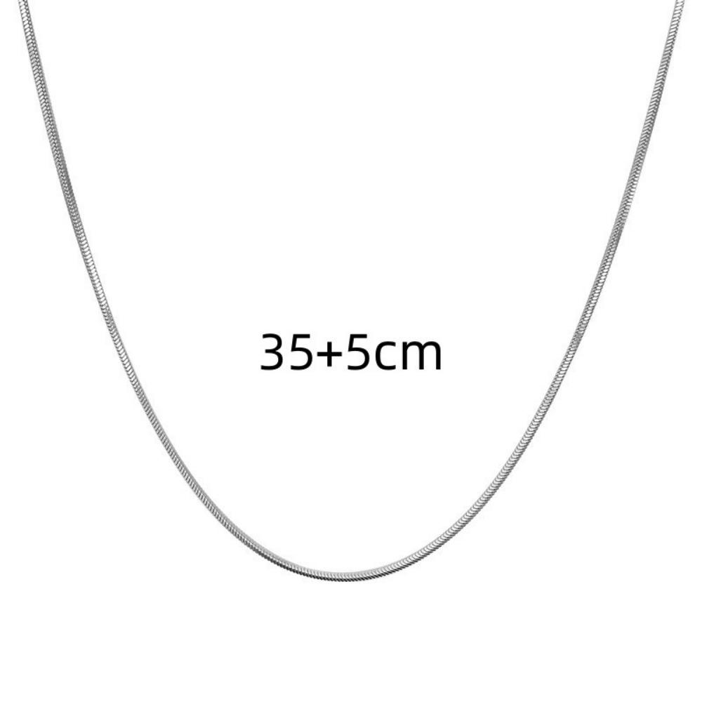 Collana Leggera Elegante Collana Girocollo a Catena Serpente per Donne Gioiello Regalo Catena Sottile Osso di Serpente Regali