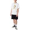Men's Converse Skeleton Printing Knit Round Neck Short Sleeve White 10022195-A01
