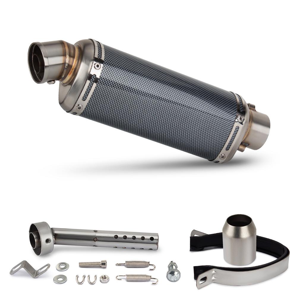 Universel 51mm Motorcykel Udstødning Lyddæmper Escape Moto med DB Killer Til PCX125 FZ1N Z900 CBR500R R6 R25 R3 R1 250SR 400NK