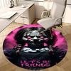 Horror Doll,Let's Be Friends Chair Mat Round Rug Office Carpet, Machine Washable, Non Slip, Suitable for Living Rooms, Bedrooms