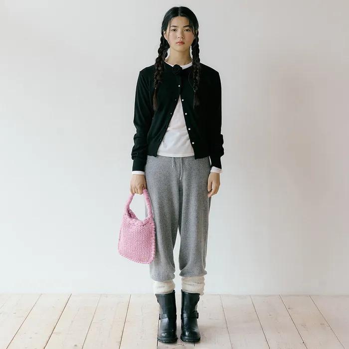 [4color] [wool] Rainbow Knit Bag 216