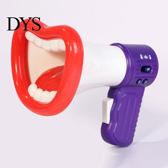Funny Big Mouth Megaphone Recording Voice Changer Kids Mic Toy Party Favors