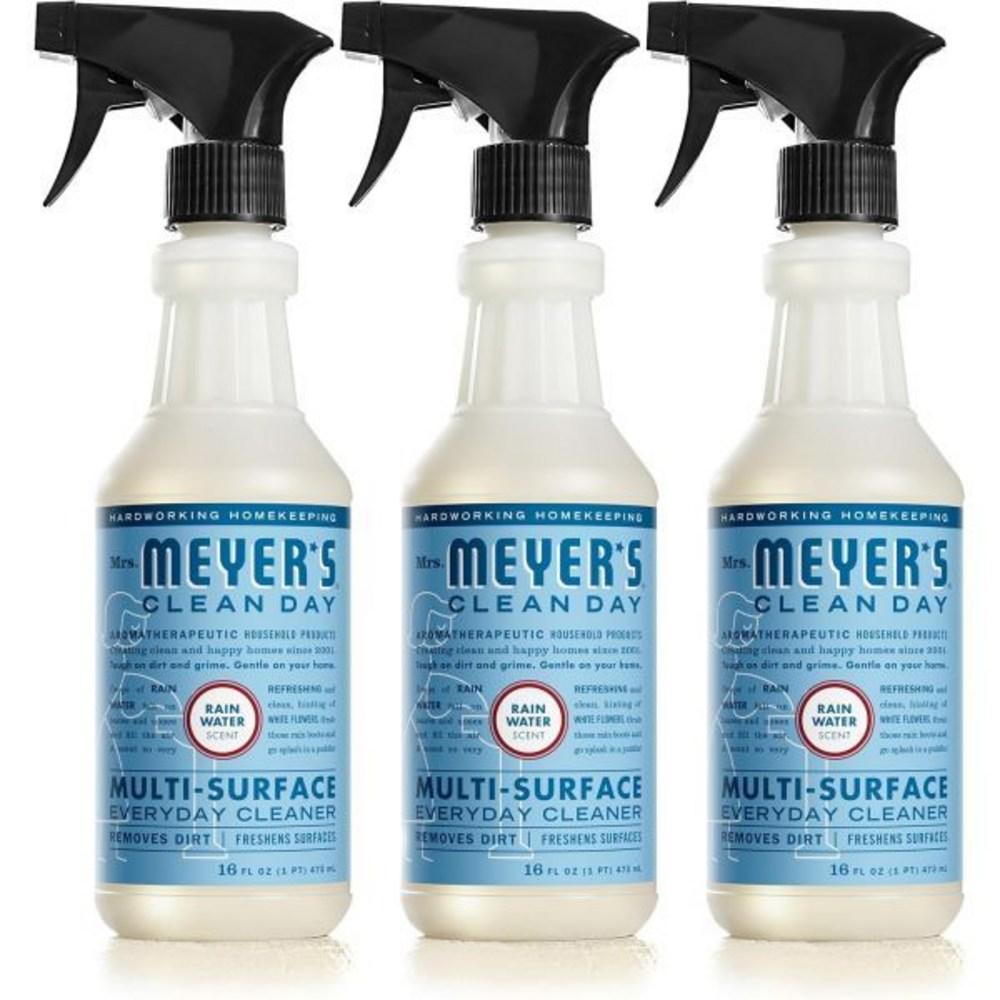 Mrs. Meyer's Clean Day Multi-Purpose Cleaner Spray Rain Water 16-pound oz 3-pack Ingredients: may be subject to change at the