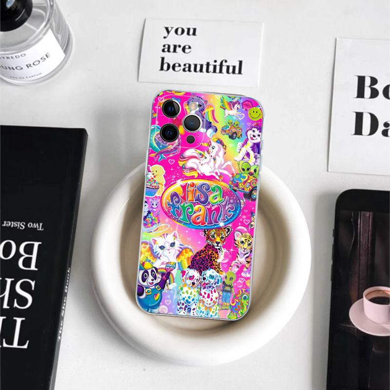 Lisa Frank Art Phone Case For iPhone 16 15 14 11 12 13 Mini Pro XS Max Cover 6 7 8 Plus X Funda Shell